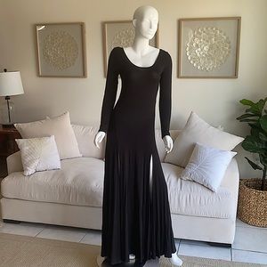 Silence + Noise:  Black, Double Split Maxi